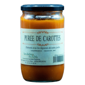 bocal de purée de carotte