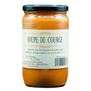 bocal de soupe de courge
