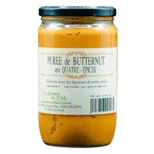 bocal de puree de butternut aux quatre epices