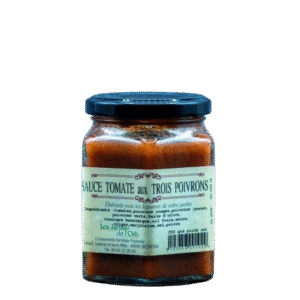 pot de sauce tomate aux trois poivrons
